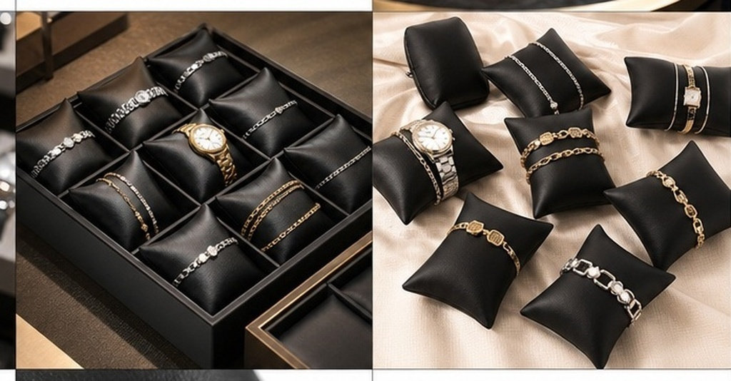 Watch Display Box - 시계 보관용 쿠션 12개 세트, 팔찌,