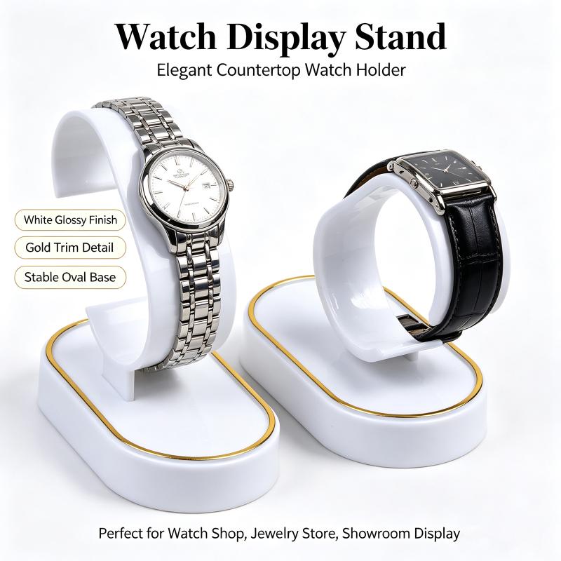 2개/4개 세트 시계 팔찌 진열대, 검은색/흰색 시계  - Jewelry And Watches Inc 리뷰 및 가격
